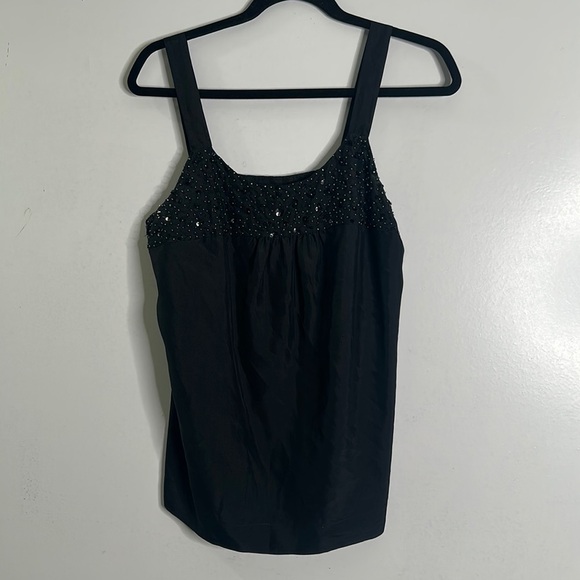 Eileen fisher black slik top size XS - Picture 3 of 7